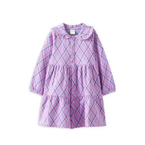 Milky Playtime Check Dress